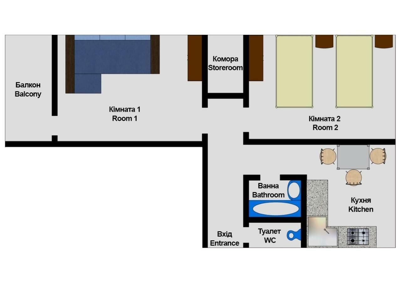 Central Park Apartment Lviv Dış mekan fotoğraf